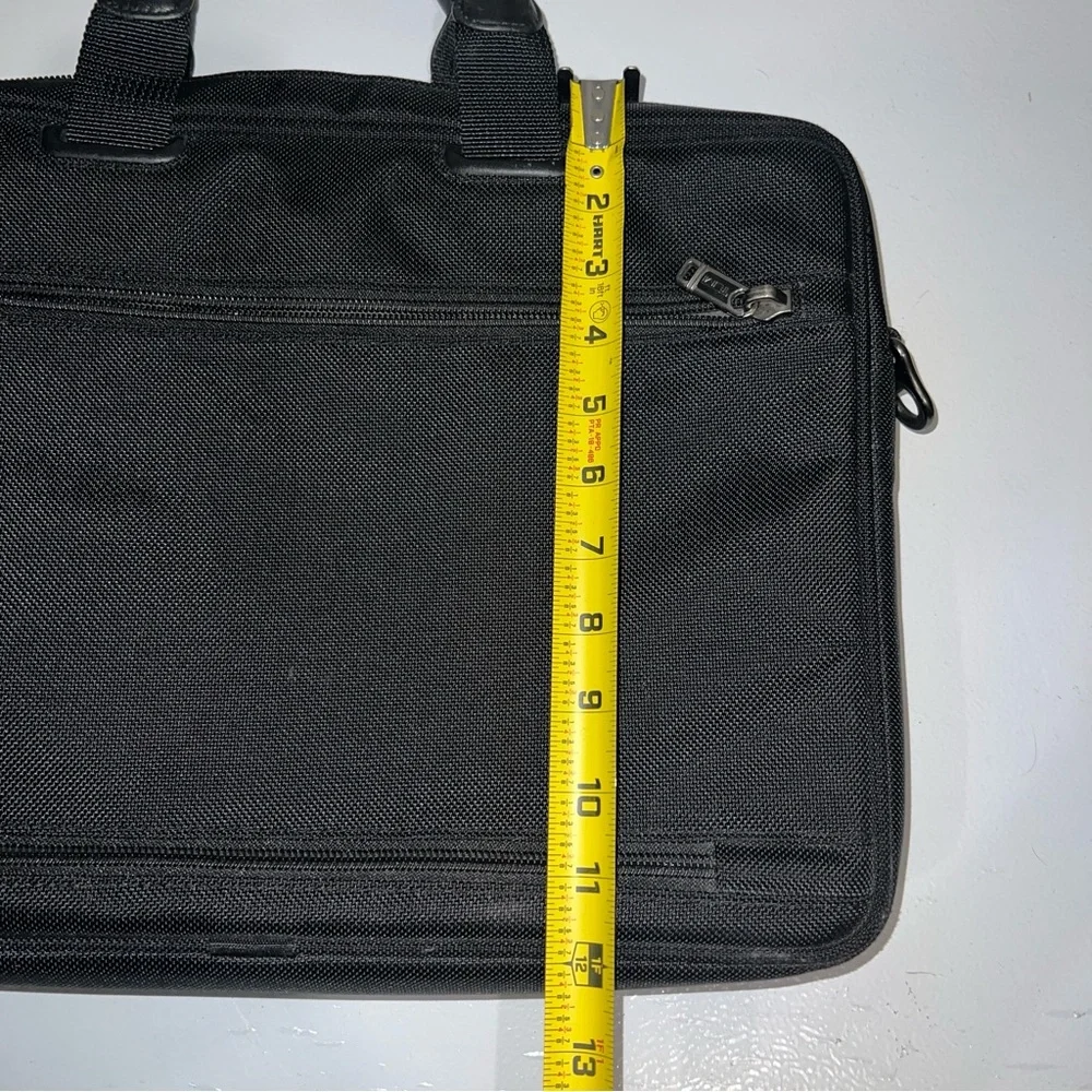 TUMI Essential Brief FXT Ballistic Black Nylon Padded Laptop Briefcase Bag